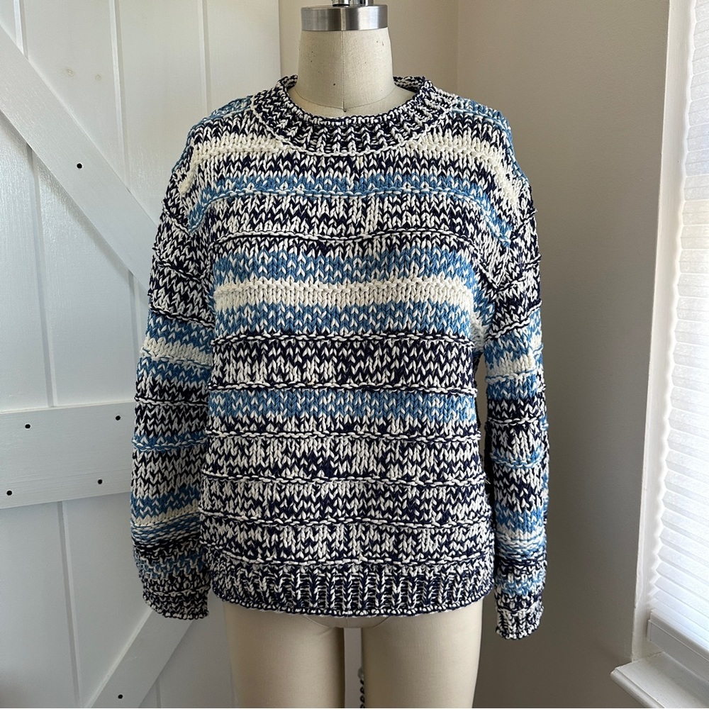 Lou & Grey Chunky Mark Stripe Sweater